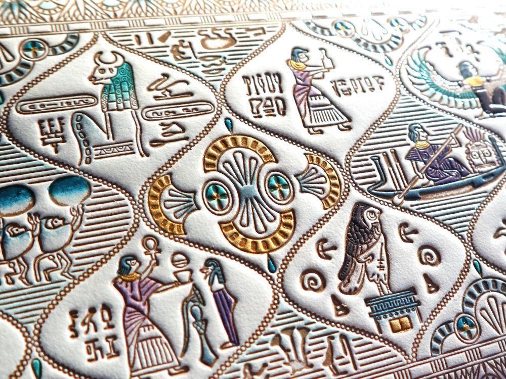 Egyptian Design (#1) Seal (Accessory) Case