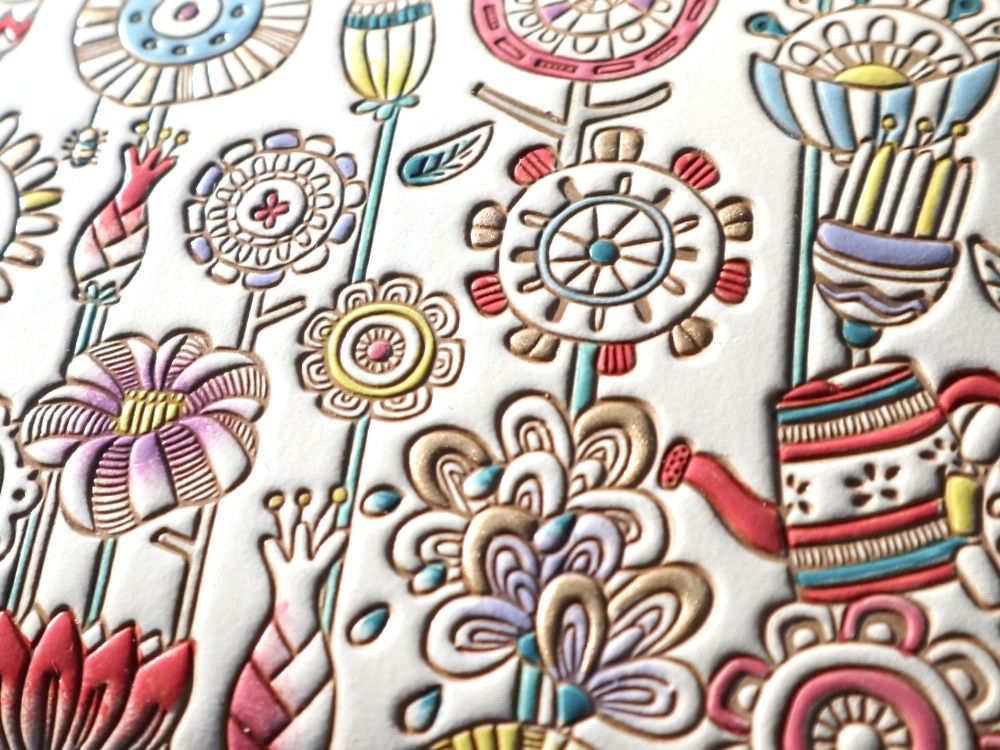 Garden Zippered Coin Purse