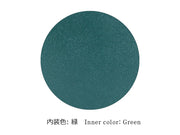 CHIRIMEN Fabric (Green) Zippered Long Wallet