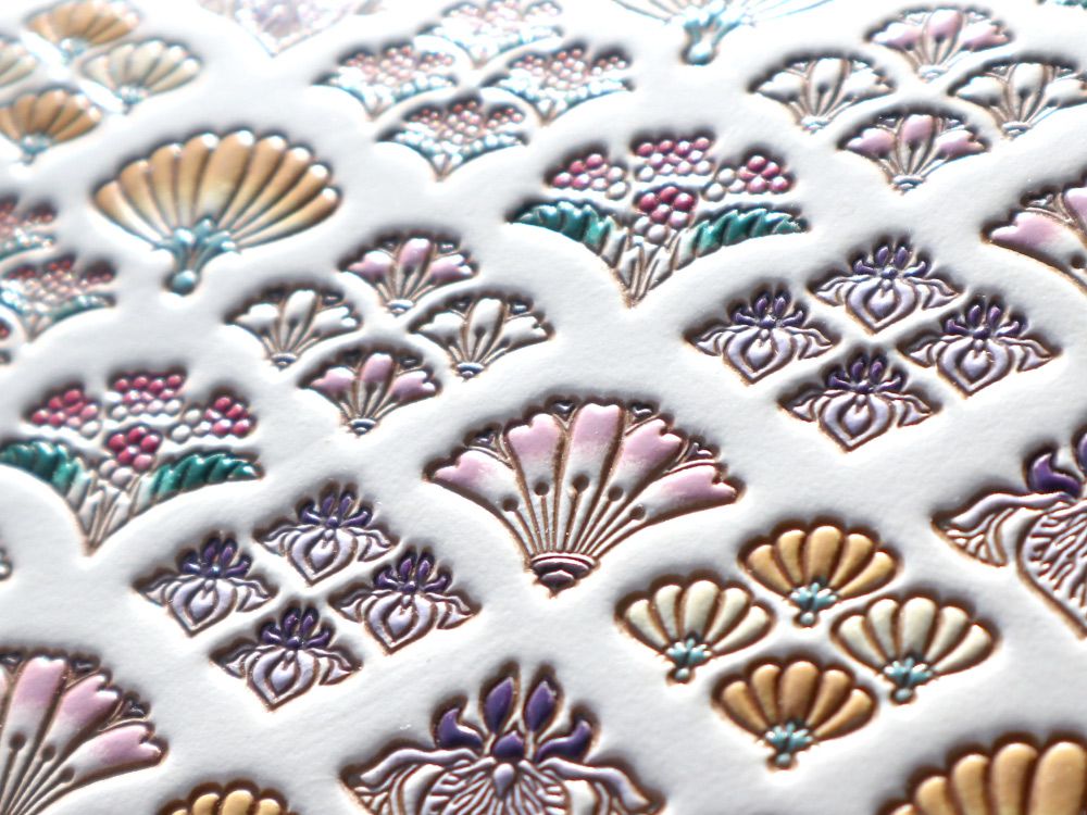 HANAOGI - Flower Fans Zippered Coin Purse