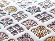 HANAOGI - Flower Fans Zippered Coin Purse