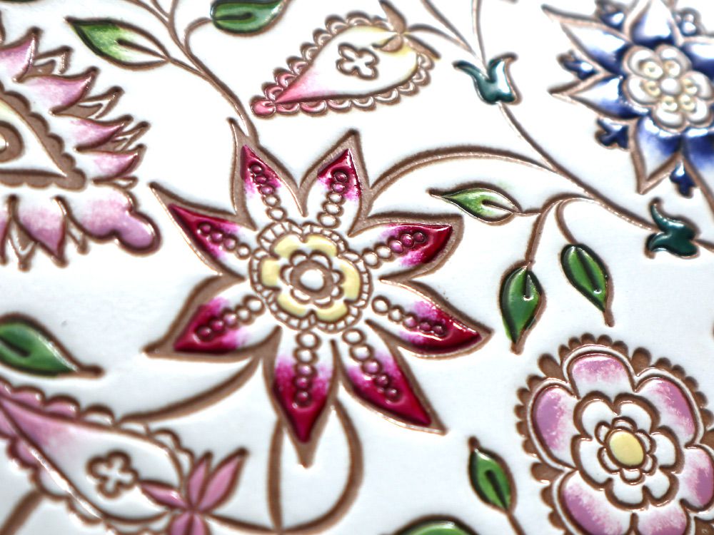 HANASARASA - Floral Chintz Hand Mirror