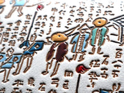 Daimyo Procession with Kanji Small GAMAGUCHI Trifold Wallet