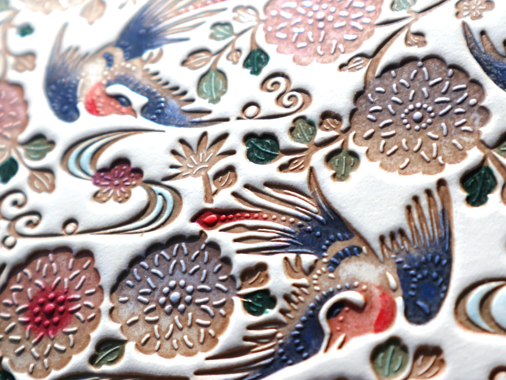 KACHO - Birds and Flowers Long Wallet