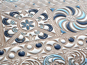 KINSHA - Persia Tiles (Blue) Zippered Long Wallet