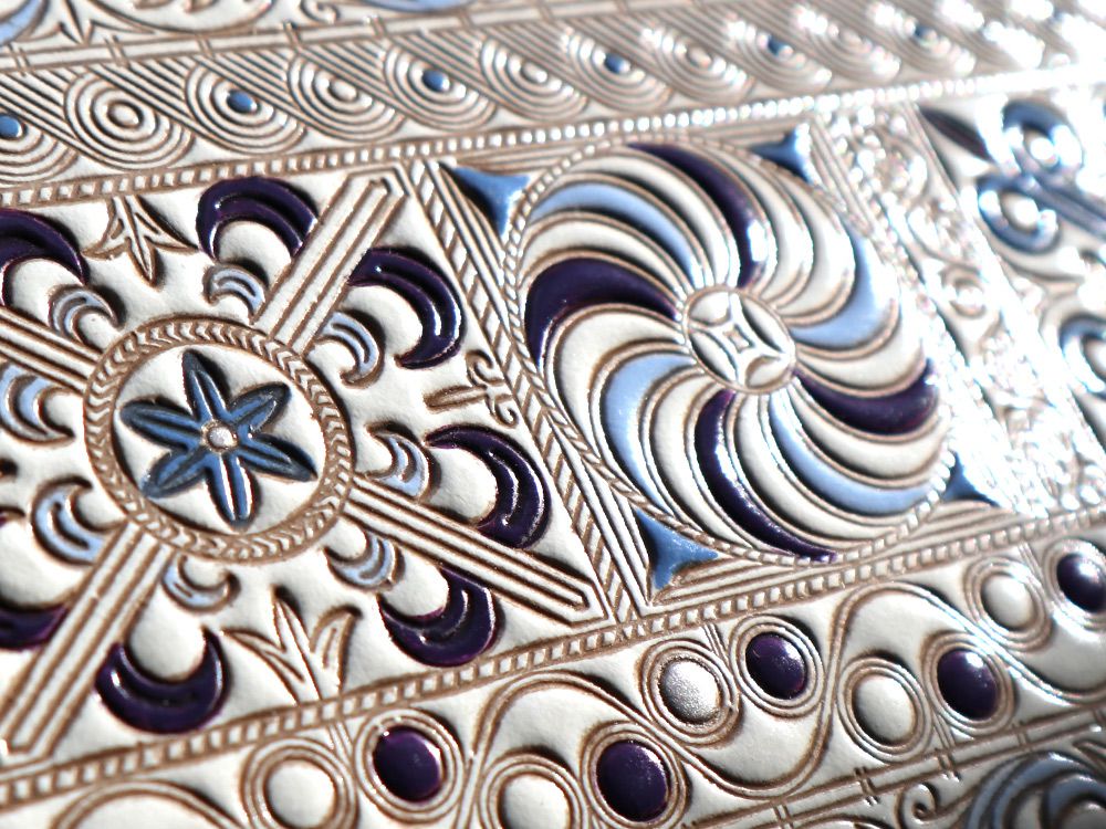 KINSHA - Persia Tiles (Purple) Hand Mirror