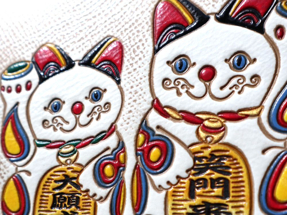 MANEKINEKO - Lucky Cat Small GAMAGUCHI Trifold Wallet