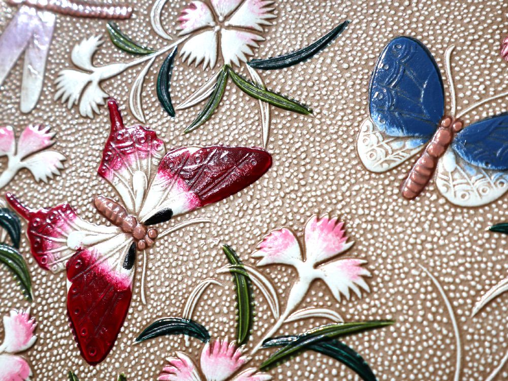 Dianthus Flowers Zippered Long Wallet