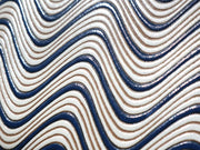 YOKONAMI Waves (Navy) Zip Around Bi-Fold Wallet