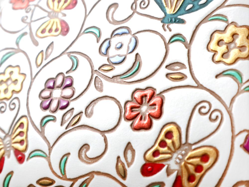 KINKARAOOBANA - Golden Flowers and Butterflies Hair Clip