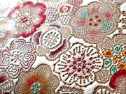 Spring Bloom (Red) Zippered Long Wallet