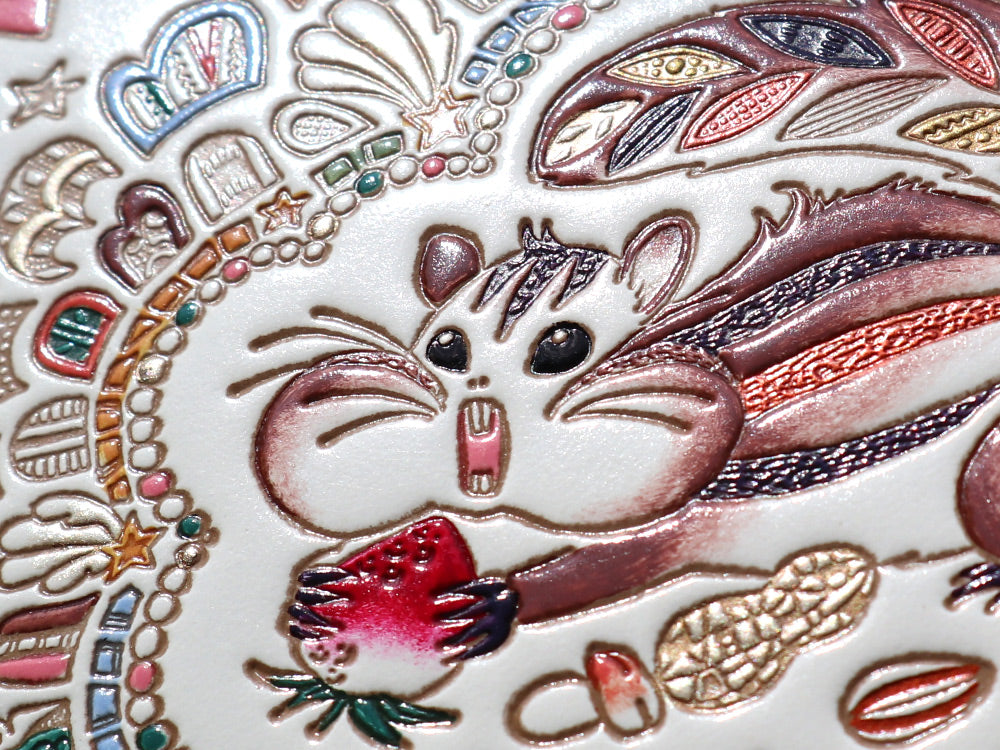 Foodie Squirrel L-shaped Long Wallet