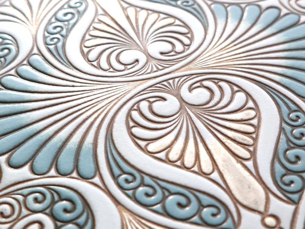 Rocaille (Blue) Business Card Case