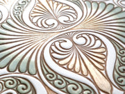 Rocaille (Khaki) GAMASATSU Square Billfold with Clasp