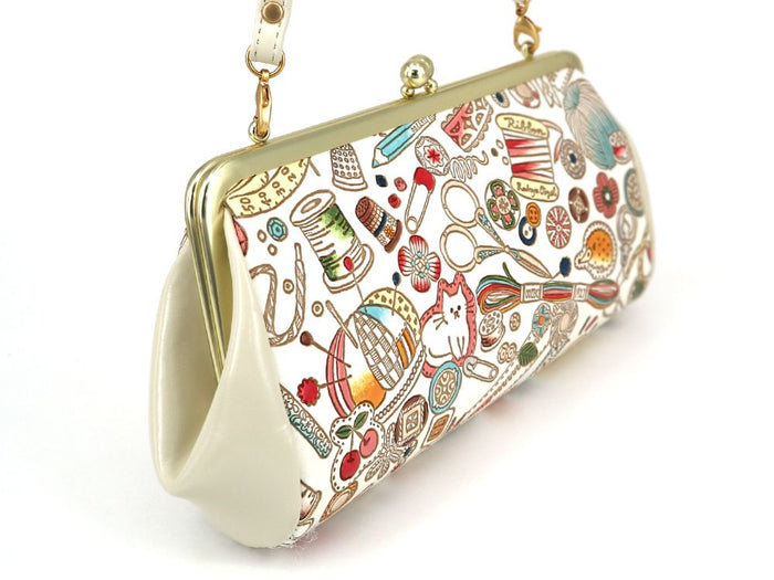 GAMAGUCHI clasp clutch purse
