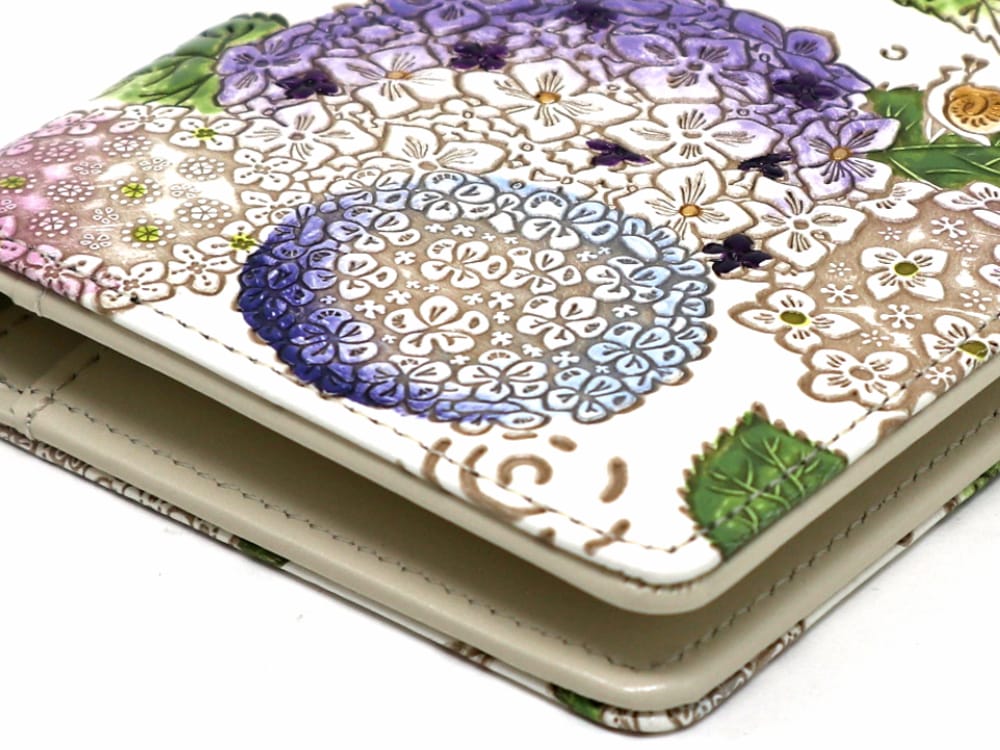 Hydrangeas Slim Billfold Wallet