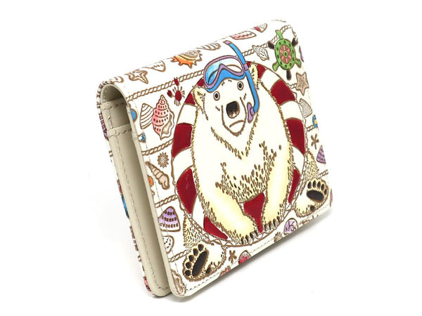 Seaside Bear Slim Billfold Wallet