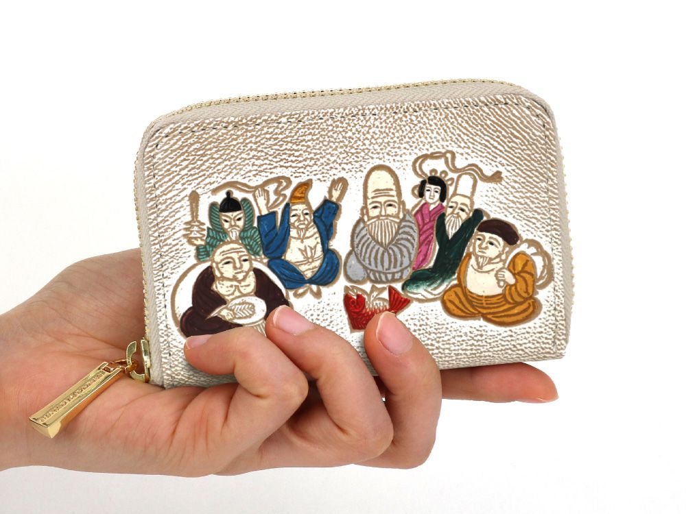 SHICHIFUKUJIN - Seven Lucky Gods Zippered Coin Purse