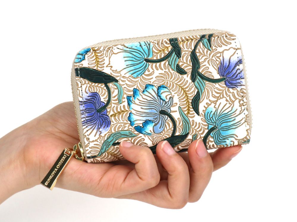 North Garden (Turquoise) Zippered Coin Purse