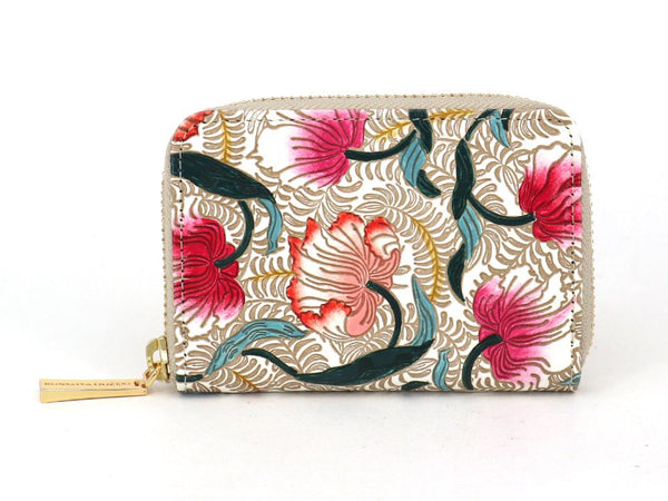 North Garden (Coral) Zippered Coin Purse