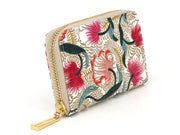 North Garden (Coral) Zippered Coin Purse