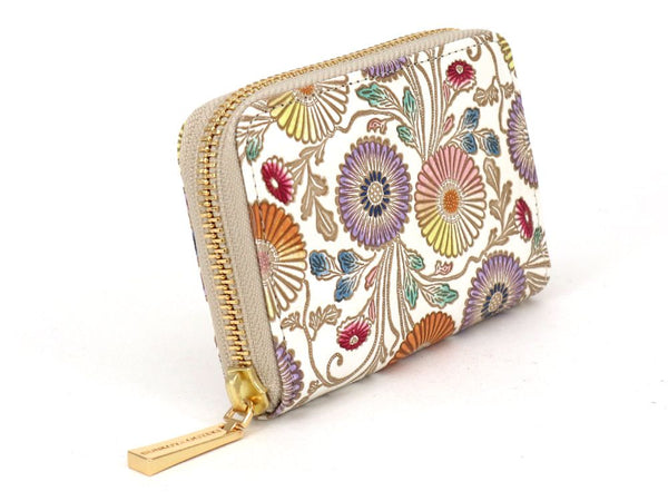 SARASAGIKU - Chrysanthemum Zippered Coin Purse