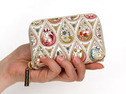 Flowers and Cats (Rose) Zippered Coin Purse