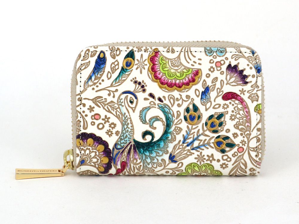 Peacock Zippered Coin Purse