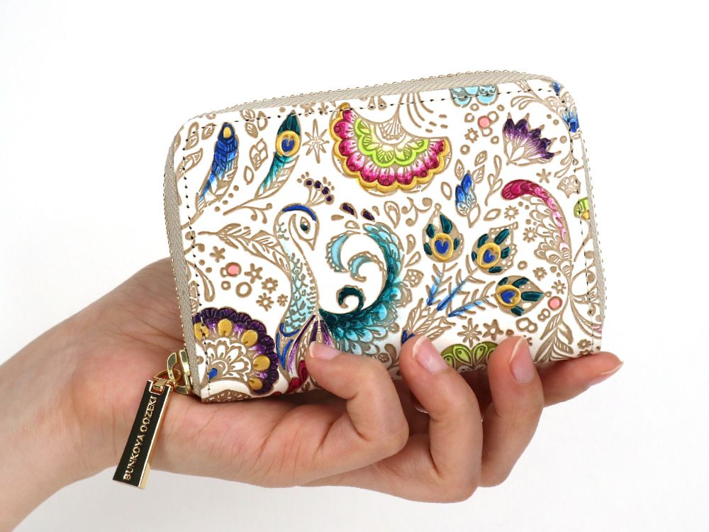 Peacock Zippered Coin Purse