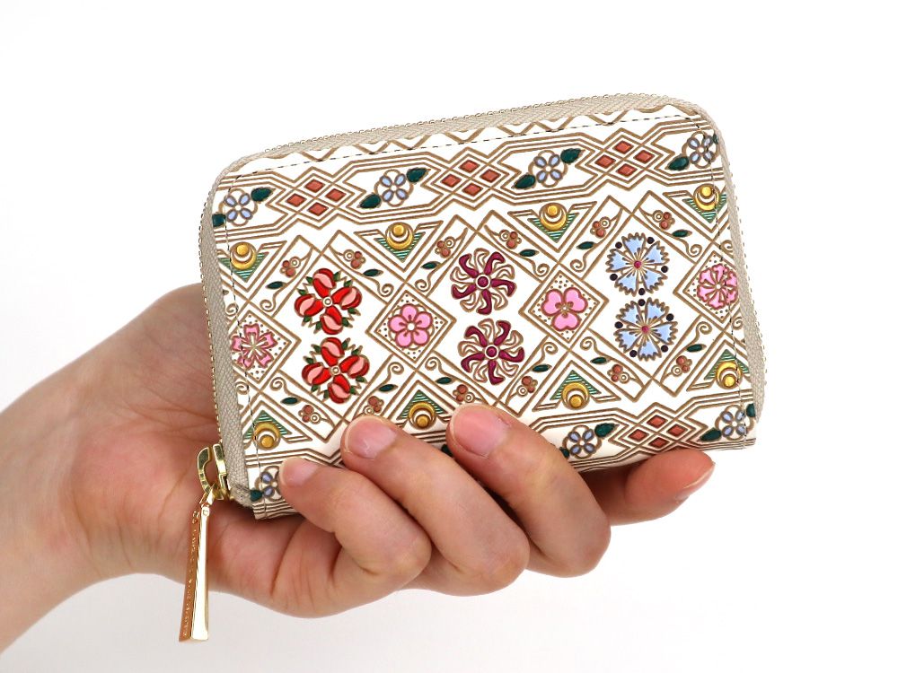 HANABISHI - Traditional Flower Patterns Zippered Coin Purse