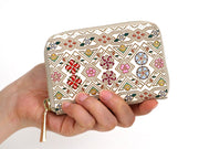 HANABISHI - Traditional Flower Patterns Zippered Coin Purse