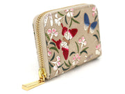 Dianthus Flowers Zippered Coin Purse