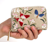 Dianthus Flowers Zippered Coin Purse