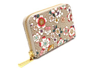 Colorful Cherry Blossoms Zippered Coin Purse