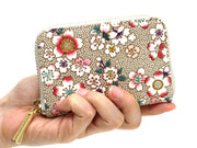 Colorful Cherry Blossoms Zippered Coin Purse