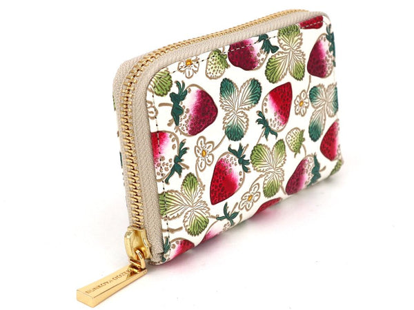 Strawberries Zippered Coin Purse