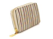 YATARAJIMA - Vertical Stripes Zippered Coin Purse