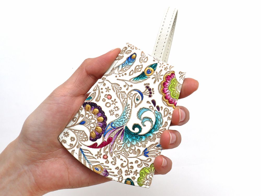 Peacock Bell Key Case