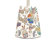 Popcorn Girl (Pastel colors) Bell Key Case