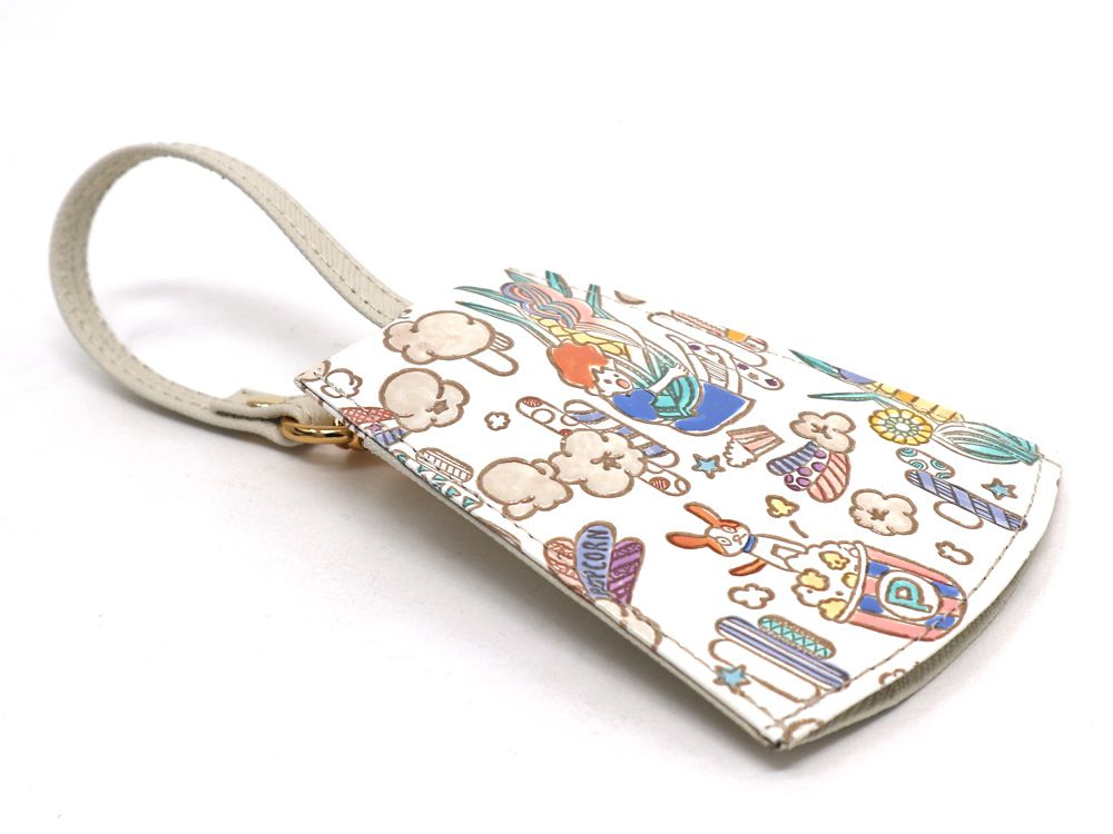 Popcorn Girl (Pastel colors) Bell Key Case