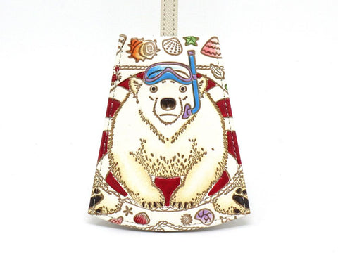 Seaside Bear Bell Key Case