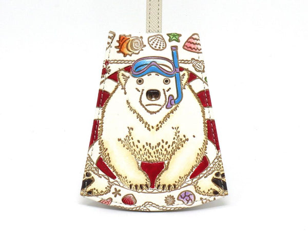 Seaside Bear Bell Key Case
