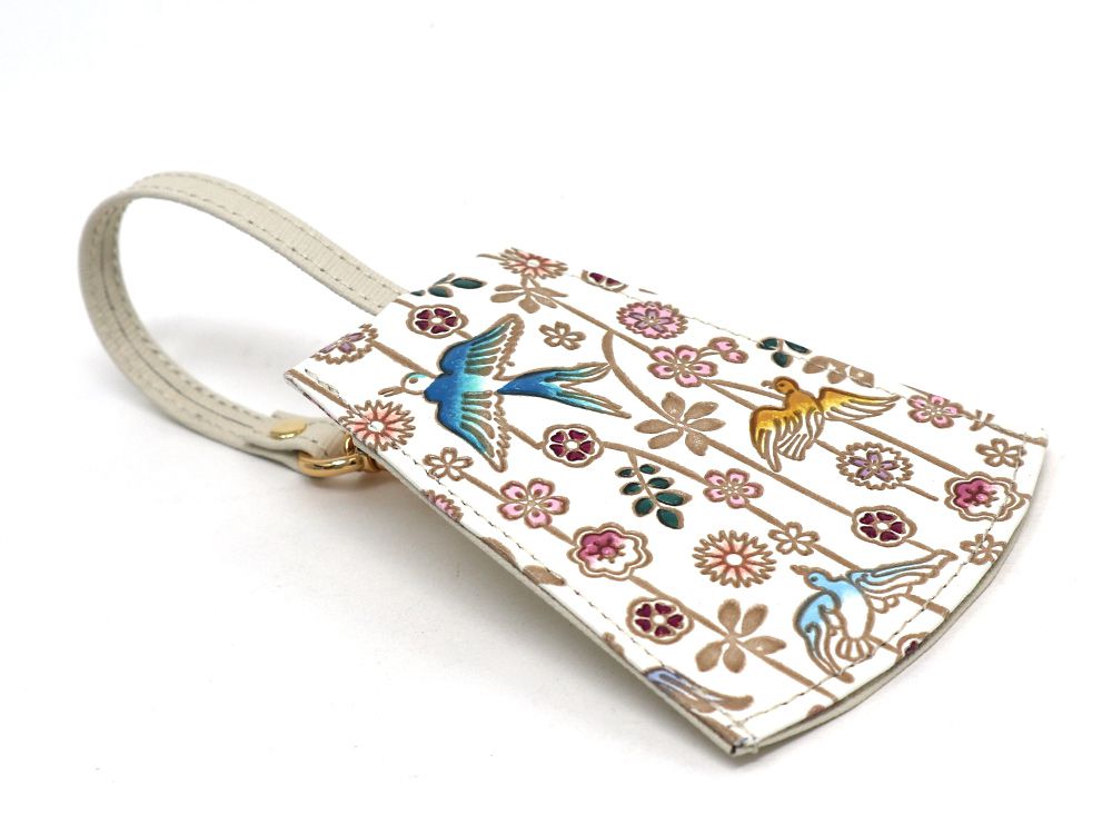 Birds and Cherry Blossoms Bell Key Case