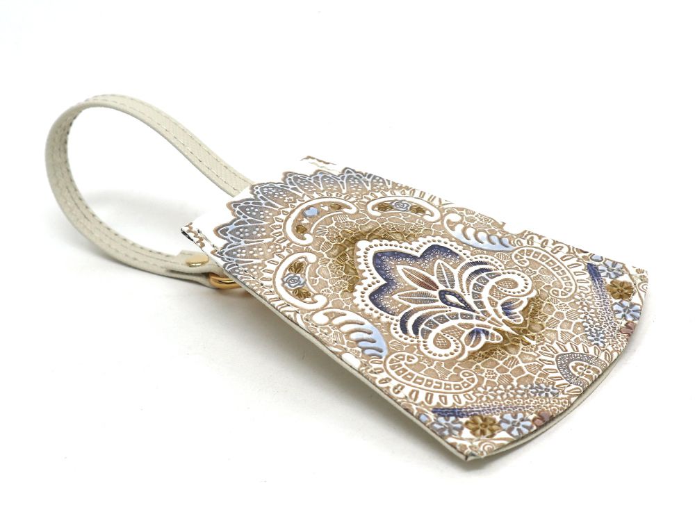 Antique Lace (Blue) Bell Key Case