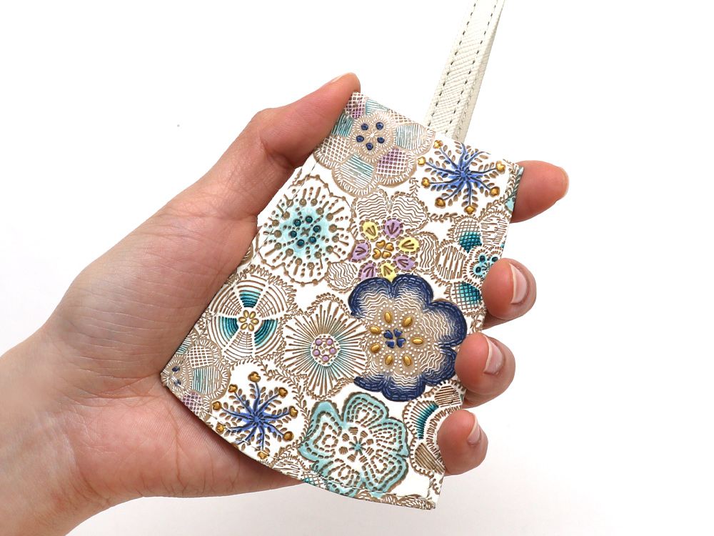 Spring Bloom (Blue) Bell Key Case