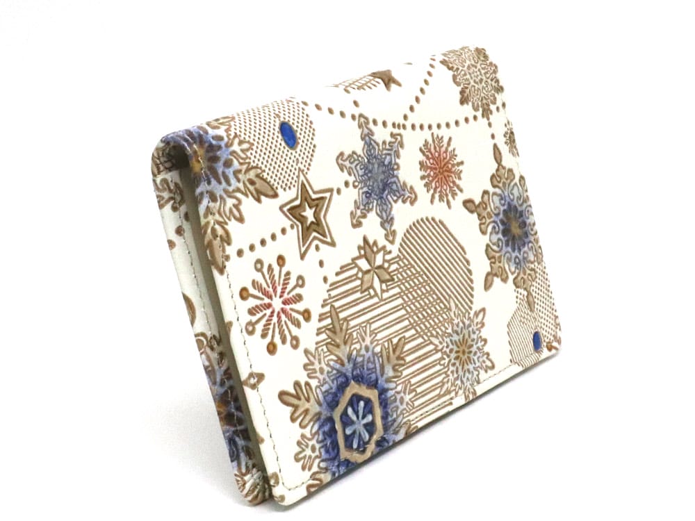 Snow Ornaments (Blue) Double Sided Business Card Case