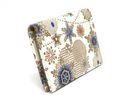 Snow Ornaments (Blue) Double Sided Business Card Case