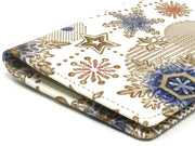 Snow Ornaments (Blue) Double Sided Business Card Case