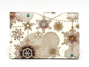 Snow Ornaments (Brown) Double Sided Business Card Case