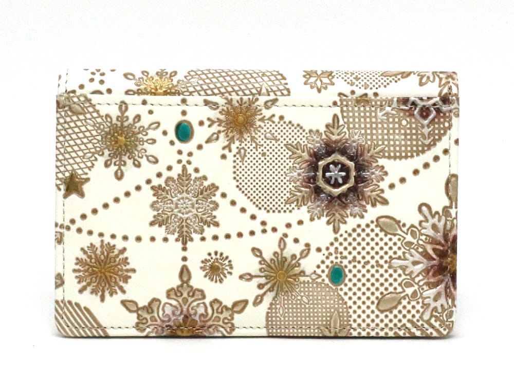 Snow Ornaments (Brown) Double Sided Business Card Case